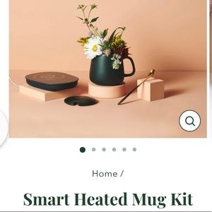 Tease unopened green smart heated mug kit with spoon